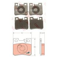 ราคา GDB987 ผ้าเบรค-หลัง(TRW) (เนื้อผ้า COTEC) BENZ NEW EYE (W210) E230,E280,E320 (W124) (15120537532)