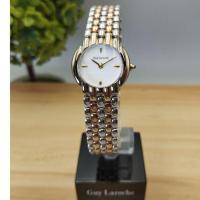 ราคา Guy Laroche นาฬิกาข้อมือสุภาพสตรี สแตนเลสแท้2กษัตริย์ หน้าปัดขาว ระบบควอตซ์ รับประกัน (11961874796)