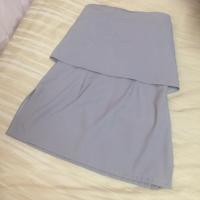 ราคา เกาะอกใส่เที่ยว เก๋ๆ ผ้าฮานาโกะ สีเทา sizeSM (1172490418)