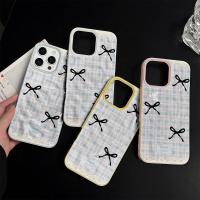 ราคา Soft Case For iPhone 16 15 14 13 12 11 Pro Max X XR XS Max 16 15 14 7 8 Plus เคส เคสไอโฟน13 โบว์ลายตาราง เคสไอโฟนสวยๆ (42519298932)