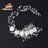 ราคา เครื่องประดับผมสำหรับเจ้าสาวแบบhand made ออกแบบหรูหรา มีไข่มุกตกแต่ง เสริมความสวยงามในวันสำคัญ (55855431285)