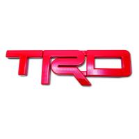 ราคา โลโก้ "TRD" size M สูง 7.5 เซน สีแดง Corollar Altis Camry Hilux Vigo Vios Fortuner Hilux Revo Rocco Innova ฯลฯ (1279868104)