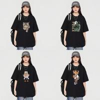 ราคา เสื้อยืดผ้าฝ้ายพิมพ์ลายแฟชั่น Oversize สีดำ-ขาว ฟ้า ม่วง ครีม แฟชั่นสุดเท่ ใส่สบาย สินค้าพร้อมส่ง (45603135830)