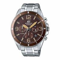 ราคา Casio Edifice Chronograph นาฬิกาข้อมือผู้ชาย สีดำ สายสแตนเลส รุ่น EFR-553D-5BV (261366221)