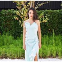 ราคา เดรสสายเดี่ยว ระบาย งานเกาหลี สีเขียวมิ้นต์ พาสเทล แบรนด์ Tetinan Boutique รุ่น Korean Chic Dress TBD001 ของใหม่ (2381715768)