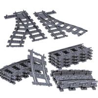 ราคา เลโก้รางรถไฟ บล็อกตัวต่อรางรถไฟ รางตรงและโค้ง (24475463541)