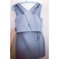 ราคา ชุดเซ็ตเสื้อครอป+กระโปรง brand amily sizeM (2022306218)