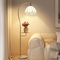 ราคา โคมไฟตั้งพื้น โคมไฟIKEA โป๊ะโคมลายดอกไม้ ขาตั้งโลหะผสม พร้อมหลอดไฟ (28506118918)