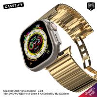 ราคา [พร้อมส่ง] CASETiFY - Stainless Monolink (Gold) สายนาฬิกาสำหรับ Apple Watch Ultra, Ultra2, 1-10, SE, SE2 Series [ผ่อน0%] (20681798158)