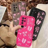 ราคา SAMSUNG สีชมพูผูกโบว์เคสโทรศัพท์สําหรับSamsung Galaxy S21 Ultra S22 Ultra S24 Ultra S24 Plus S30 Ultra J2 Prime J4 Prime J4 Plus J6 Plus J6 Prime J7 Primeกันกระแทกโทรศัพท์มือถือ (44505898727)