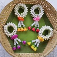 ราคา พวงมาลัยมะลิทิชชู่หอม อุบะดอกกุหลาบ Jasmine Garland (2474979910)