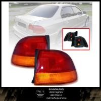 ราคา เสื้อไฟท้าย โคมไฟท้าย รุ่น ฮอนด้า ซีวิค HONDA CIVIC EK ตาโต ปี 1996 - 1998 ไม่รวมชุดสายไฟ และหลอดไฟ สีแดง ส้ม (43174233643)