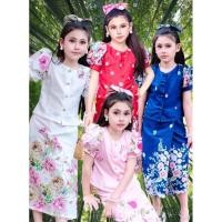 ราคา Oy // ชุดไทยประยุกต์เด็กหญิง ผ้าซาตินซาร่า สวมใส่สบาย ให้ความคล่องตัว ใส่ได้ทุกโอกาส แถมฟรีกิ๊ฟโบว์ติดผม (26806680387)