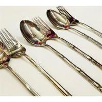 ราคา ช้อนส้อม (เป็นคู่) ทองเหลืองแท้ 3 แบบ (ขนาด 7.5 นิ้ว) แบบโบราณ (26004948877)