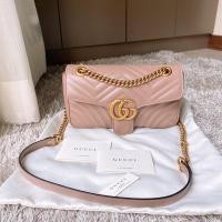 ราคา Like new Gucci marmont small 26cm สีเบจ ปี2020 สภาพสวย หนังทรงป่องมากค่า ใบนี้คือทรงสวยมากไม่ได้ยัดทรงนะคะในภาพ ขอบมุม (3243191109)