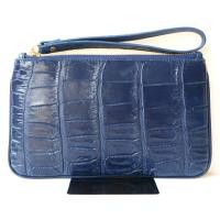 ราคา กระเป๋าสตางค์ผู้หญิงหนังจระเข้แท้ 100% ใบเล็ก รุ่นA699 ใส่ของมากมาย มีสายคล้องมือ หนังท้อง สีน้ำเงิน หนังเงางาม ใหม่ (26615915599)