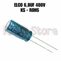 ราคา ELCO 6.8UF 400V KS ROSH CAPACITOR ELKO 6.8UF 400V (26204025989)