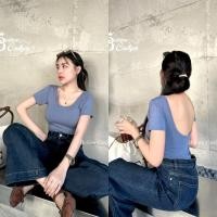 ราคา WARIS เสื้อบอดี้สูทเรย่อนแขนสั้นเว้าหลัง สไตล์เสื้อบอดี้สูทเนื้อผ้าเรย่อนใส่สบายสุด ใส่ได้ทุกวัน Everyday look เลยค่าา (40301884389)