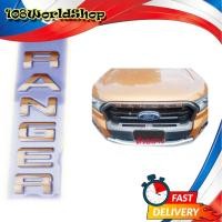 ราคา โลโก้ RANGER LOGO RANGER ติดกระจังหน้า Ford Ranger Wildtrack 2018 2019 + ขึ้นไป (สีส้มไวแทค) 1ชิ้น ford ranger 2-4 ประตู (18513865716)