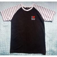 ราคา เสื้อยืดขาวดำ เสื้อยืด I LOVE YOU เสื้อยืดฟรีไซต์ #มือ2สภาพดี (7738108118)