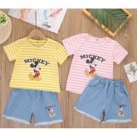 ราคา ชุดเซทเสื้อ+กางเกง มิกกี้เมาส์ งานนำเข้า พร้อมส่ง (6348044983)