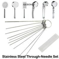 ราคา อับโก 10ชิ้น/กล่องสแตนเลสผ่านเข็ม,เครื่องมือทําความสะอาดฝักบัวตัดเชื่อมสแตนเลสเข็มแปรงชุด,หัวฝักบัวขุดเชื่อมไฟฉายผ่าน-เข็ม (49305032699)