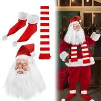 ราคา Fir Santa คอสเพลย์ผ้าพันคอแบบเต็มหน้าชุดแฟนซีคริสต์มาสแต่งตัวอุปกรณ์เสริม (51352852128)