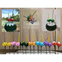 ราคา ธูปเทียนลอยกระทง ดอกไม้ธูปเทียน 7สี (29706418868)