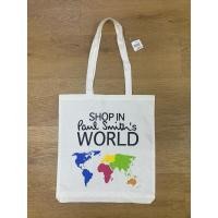 ราคา Paul Smith tote ผ้านิ่มๆ สะพายได้ มีตำหนิบ้างตามรูป โดยรวมสภาพดี (29233974417)
