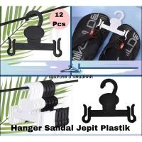 ราคา GANTUNGAN [12 ชิ้น] ไม้แขวนเสื้อพลาสติกสีขาว / ไม้แขวนเสื้อ Flip Flops (54001335917)