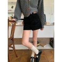 ราคา กางเกงขาสั้นลูกฟูกสีดำ (48305299658)