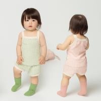 ราคา NM Baby - 146 (สินค้าพร้อมส่ง) M͙o͙c͙h͙i͙ G͙i͙n͙g͙h͙a͙m͙ ชุดจั๊มสูทเด็กคิ้วท์ 2 ชิ้น เสื้อผ้าเด็ก เบบี้ลุคน่ารักสดใส (44216606030)