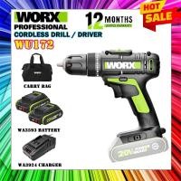 ราคา WORX WU172 20V 2.0AH MAX LITHIUM-ION CORDLESS 10MM DRILL / DRIVER (58153759093)