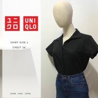 ราคา Uniqlo เสื้อเชิ้ต สีดำ แขนสั้น มือสอง (3252316121)