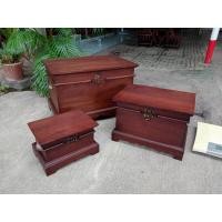 ราคา หีบสมบัติไม้สักแท้100%ทำสีโอ๊ค หีบไม้สักแข็งแรงทนนาน ใช้งานง่ายแต่งบ้านสวยหรู หีบไม้1ชุดมี3ใบ เล็ก กลาง ใหญ่ พร้อมส่ง (7541373369)
