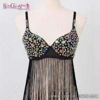 ราคา บราแฟนซี บราปักแต่งคริสตัลแก้วเหลือบสีรุ้ง ชายระบายไหมญี่ปุ่น บราแฟนซี (45754075770)