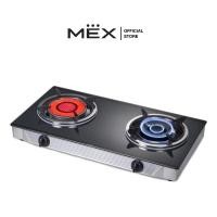 ราคา MEX รุ่น PC6892IG เตาแก๊สฐานกระจก 2 หัวเตาผสมอินฟาเรดและเตาแก๊ส ขนาด 72 ซม. (ชนิดตั้งโต๊ะ) (4627719408)