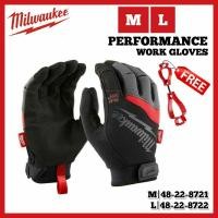 ราคา Milwaukee General Purpose Gloves 48-22-8721 / 8722 ถุงมือทำงานเอนกประสงค์ Size M / L (8274065532)
