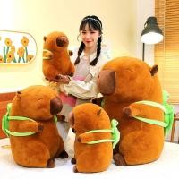 ราคา กระเป๋าเป้สะพายหลังเต่าน่ารัก Capybara ของเล่นตุ๊กตา Omink ตุ๊กตาหมอน ตุ๊กตา Capybara (56605731724)