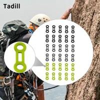 ราคา Tadill 10 ชิ้น Rock Climbing Carabiner สำหรับเชือกล็อค แหวน พร้อมเครื่องมือ.Descender, Retainer และ.Stopper ครบวงจร (47655029422)