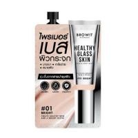 ราคา พร้อมส่งBrowit healthy glass skin base สี01 Bright ขนาดทดลองแบบซอง 5ml. (28289166762)