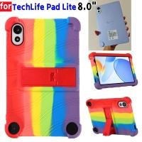 ราคา สําหรับแท็บเล็ต TechLife Pad Lite 8" นิ้ว Ajustable Stand 2025 ซิลิโคนนุ่มหนาเด็กซิลิโคนกรณี (42417571711)