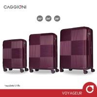 ราคา CAGGIONI กระเป๋าเดินทาง กระเป๋าล้อลาก รุ่นโวยาจเกอร์ 15082 น้ำหนักเบา TSA Lock [20/ 24/ 28 นิ้ว] - สีแดงไวน์ (18856244702)