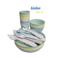 ราคา IKEA (อิเกีย) ชุดจาน ชาม ช้อน แก้วน้ำ สำหรับเด็ก ปลอดสาร BPA ใช้อุ่นอาหารในไมโครเวฟได้ (45352773768)