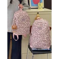 ราคา กระเป๋าเป้สะพายหลังสำหรับนักเรียน พิมพ์ลายเสือดาวสีชมพู ขนาดใหญ่ เข้าสมัย (56604142039)