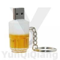 ราคา แฟลชไดรฟ์แก้วเบียร์ แฟลชไดรฟ์กันน้ําและกันความชื้น USB 2.0 1GB 2GB 4GB 8GB 16GB 32GB 64GB 128GB 2TB creative data storage mini USB แฟลชไดรฟ์ (48402845050)