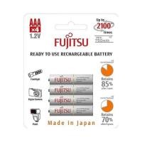 ราคา ถ่านชาร์จFujitsu ขนาดAAA 1.2V 750mAh แพค4ก้อน แถมฟรีกล่องใส่ถ่าน ของแท้ (18990464510)