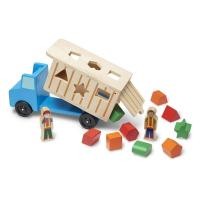 ราคา ของเล่นเสริมพัฒนาการ,บล๊อกรถของเล่นไม้ หยอดบล็อครูปทรง รถไม้ Shape Sorting Dump Truck (6502639399)