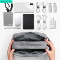 ราคา PROCASE กระเป๋าจัดระเบียบสายชาร์จ หัวชาร์จ อะแดปเตอร์ แบตสำรอง ฮาร์ดดิสก์ หูฟัง power bank หูฟัง กระเป๋ามือถือ (10299670169)