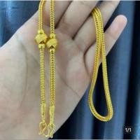 ราคา สร้อยคอสี่เสาคั่นตะกร้อ หนัก 1 บาท ยาว 20 (23678891018)